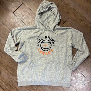 Nike Phil Knight Legacy Basketball Hoodie L Gray